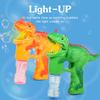 Light-Up Dino Bubble Gun Bubble Machine Dinosaur Bubble Blower Summer Wedding Gift Birthday Party Favors Bubbles for Kids