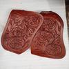 Leather Western Pair of Fender For Horse Saddle Hand Tooled Replacement Fenders.