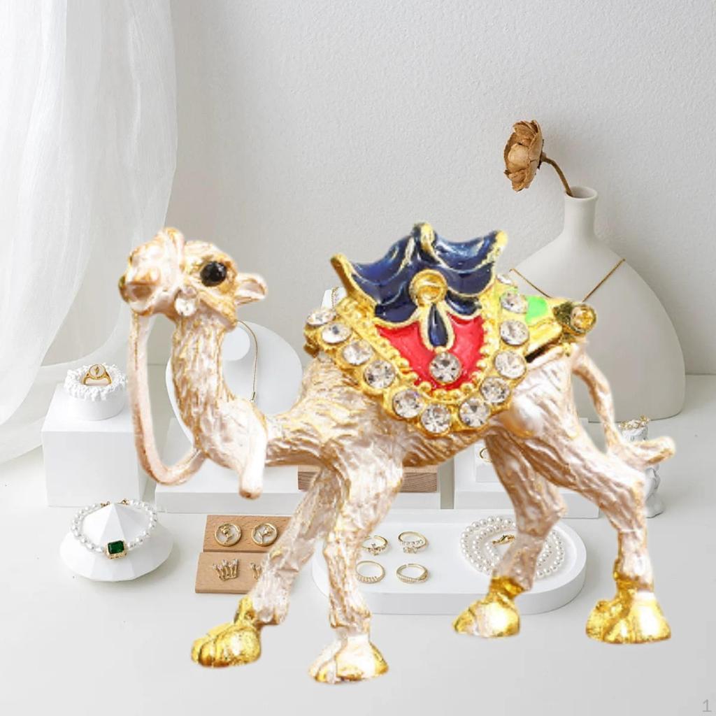 Camel Figurine Jewelry Box ,Trinket Box,Treasure Case, Organizer for Home Decor