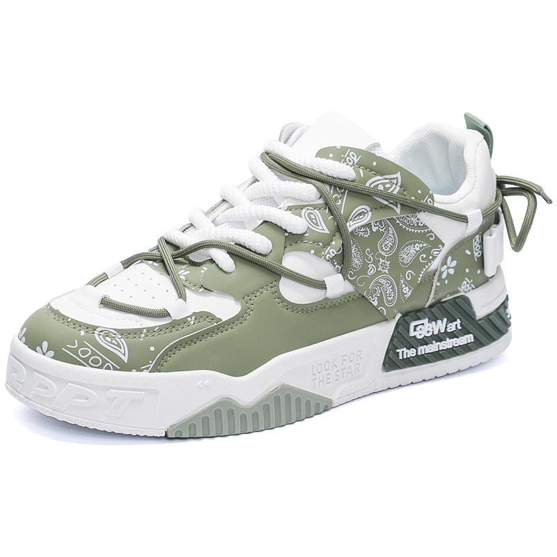 Мужская обувь класса люкс 2025 популярные универсальные спортивные кеды на толстой подошве дышащая повседневная обувь молодежная мода нишевая трендовая обувь