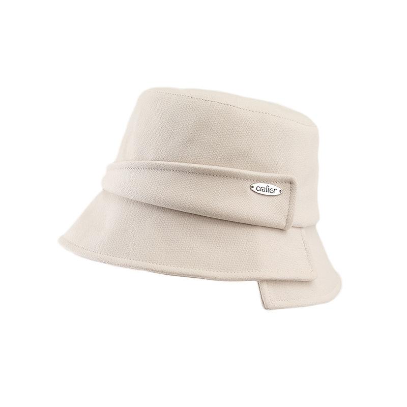 Versatile fisherman's hat children's new high-end Internet celebrity plain face covering bucket hat showing washbasin hat