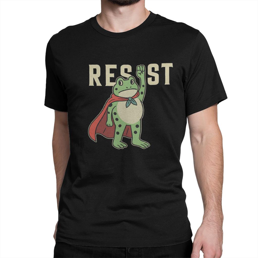 Мужские футболки Portland Frog Resist 100% Хлопок Топы Сумасшедшие Короткий Рукав Круглый Вырез Футболки Идея для Подарка Футболка