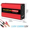 Intelligent Voltage-Stabilized Inverter US Standard 12V to 110V 1500W-3000W Modified Sine Wave Overload-Proof Car Converter Kali