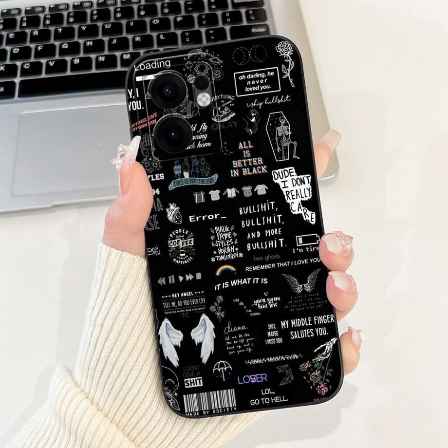 Чехол для телефона Oppo Reno13 / Reno13F 4G 5G / Reno 13 Pro, мягкий гладкий силиконовый чехол, задняя крышка с художественным принтом «Лунная ночь» и мрамора