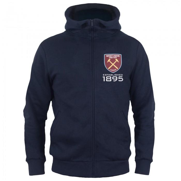 West Ham United FC Boys Fleece Full Zip Hoodie