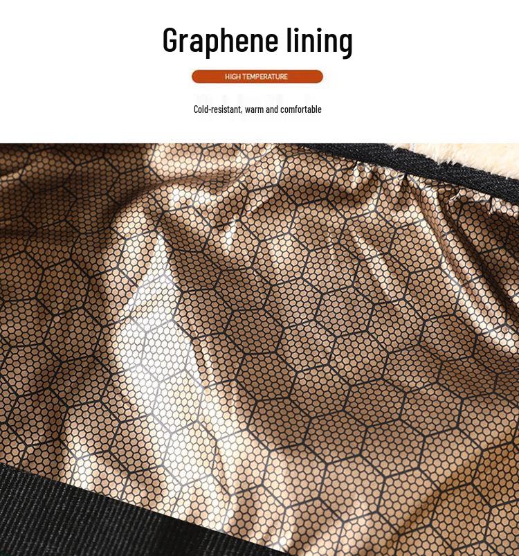 Мужской зимний комплект: куртка с капюшоном из овечьей шерсти и хлопковые брюки - с подкладкой из искусственного меха, утепленный, большого размера.