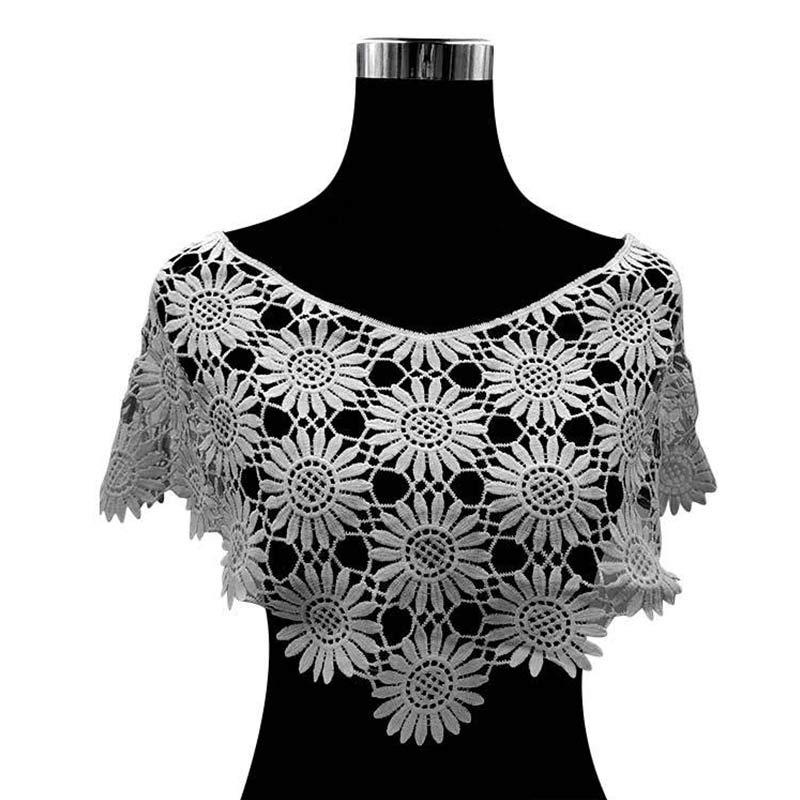 Hollow Dress Applique DIY Sewing Motif Lace Collar Sewing Craft Blouse High Quality Lace Fabric 1PC 3D Hot Sale Trims Popular Neckline Decor