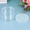 Empty Cosmetic Dispenser Plastic Makeup Jars for Storage Use 8Pcs Transparent