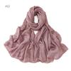 Good Quality Luxury Silver Thread Crepe Plaid Shawl Scarf Polyester Gilt Shiny Headscarf Head Covering Women Hijab