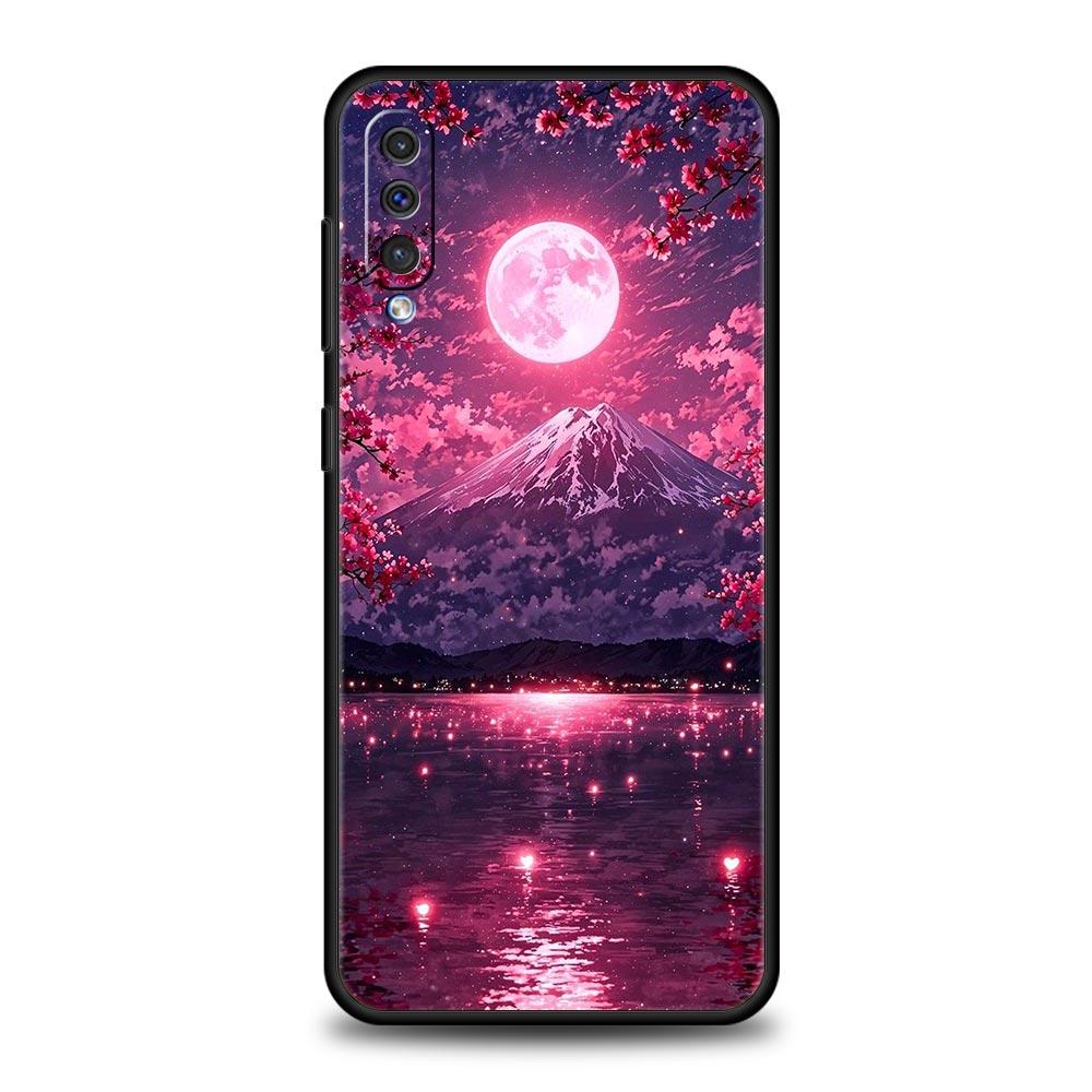 Розовый горный закат Чехол для телефона для Samsung Galaxy A56 A36 A26 A16 A34 A24 A42 A22 A20 A12 A40 A30 A10 5G Мягкий ТПУ Чехол-оболочка