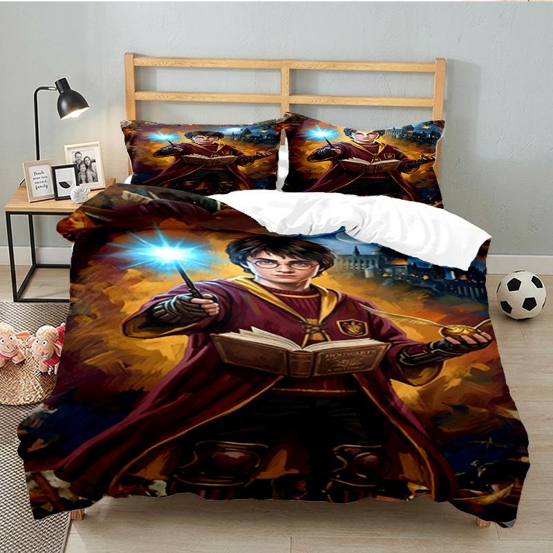 Magical Aura Witch 3pcs Bedding Set,Including 1pc Duvet Cover And 2pcs Pillowcases Perfect Gift for Christmas,Ideal for Bedroom, Dormitory