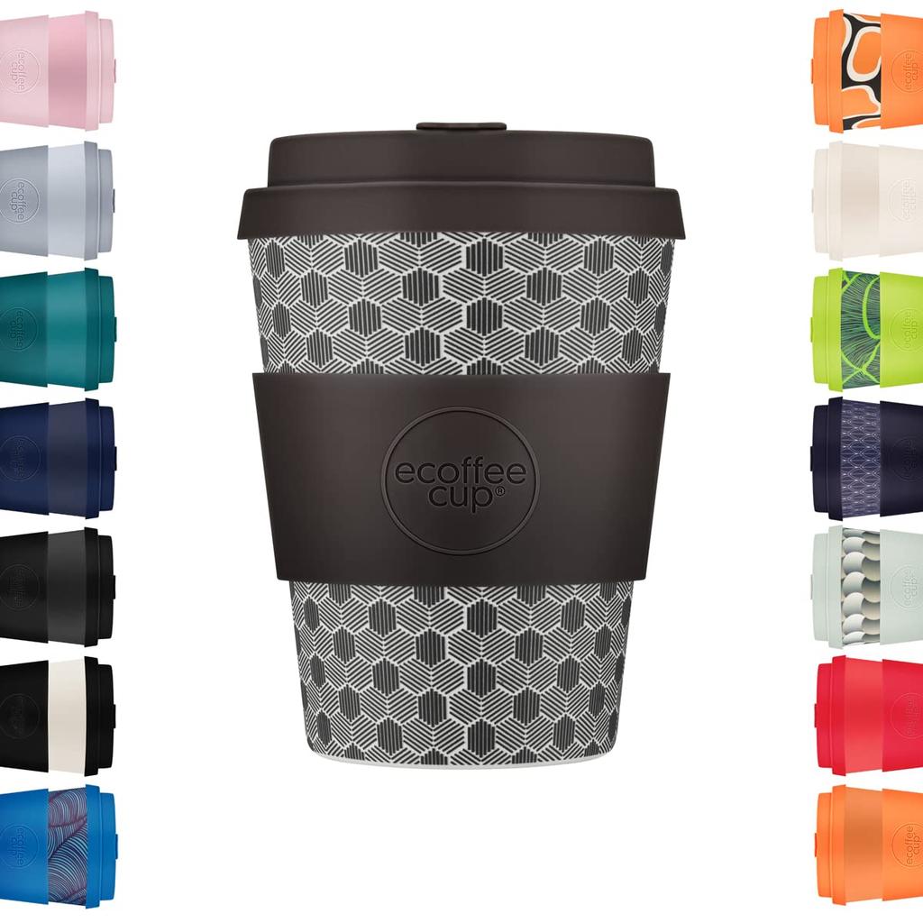 Кружка Ecoffee (Эко-кофейная чашка) Многоразовая чашка с блюдцем, Экологичная, 350 мл, 812 004