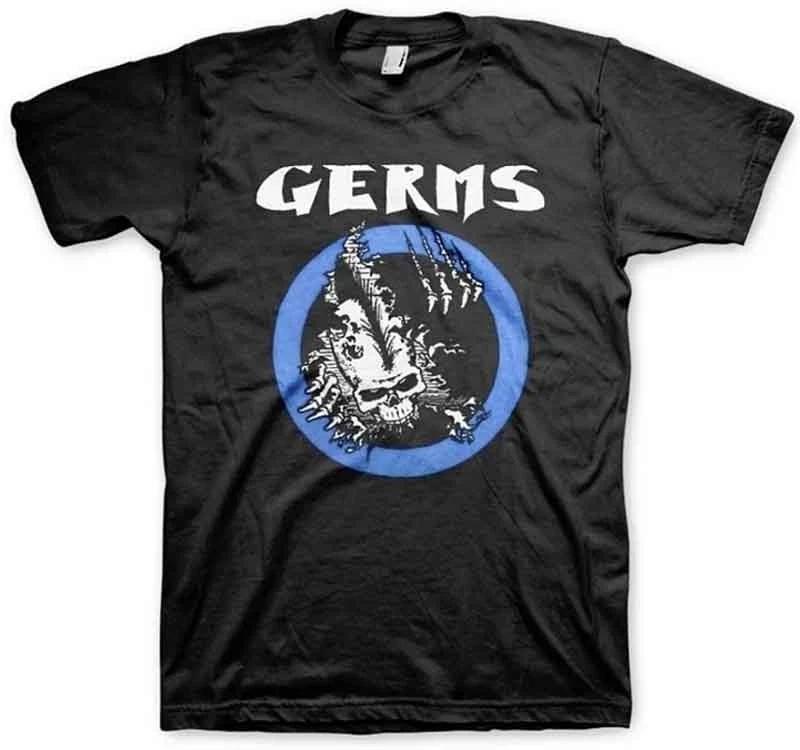 Новая Оригинальная Футболка The Germs GI Mohawk Skull Ripper Punk Black Flag