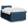 Maison Exclusive - Sommier À Lattes De Lit Avec Matelas Bleu 120x200 Cm Tissu