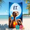 Beach Towel with E.T. the Extra-Terrestrial Pattern - soft,absorbent,machine washable Lightweight&Modern,swimming,Travel Essentials