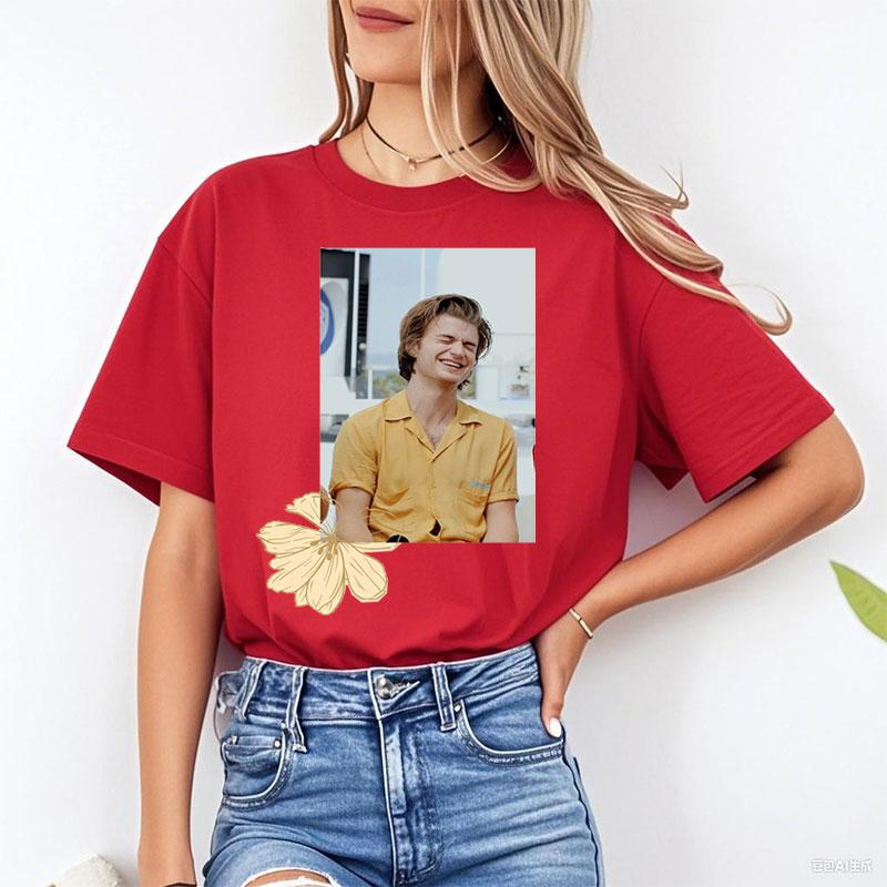 Players Djo Joe Keery Camisetas Retro Style Movie Graphic T Shirts Cotton ONeck Gift For Fan Unisex Tops Streetwear Y2k Clothes