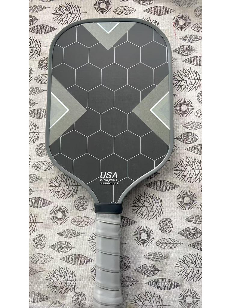 Падл для пиклбола из углеродного волокна T700 с матовым покрытием тканевой текстуры, толщина 16 мм, качество для профессиональных соревнований.