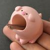 Милый маленький кейс-органайзер для хранения ручек, карандашей, иголок, держатель Кавайный животный из смолы, зажим для бумаги, зубная щетка, мини-органайзер, декор для офисного стола