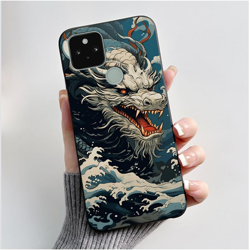 Милый чехол-кролик с сердцем для Google Pixel 5 XL 5A 5G, задняя крышка, мягкий силикон, черные чехлы для телефона Pixel5A Pixel5 5XL Coque