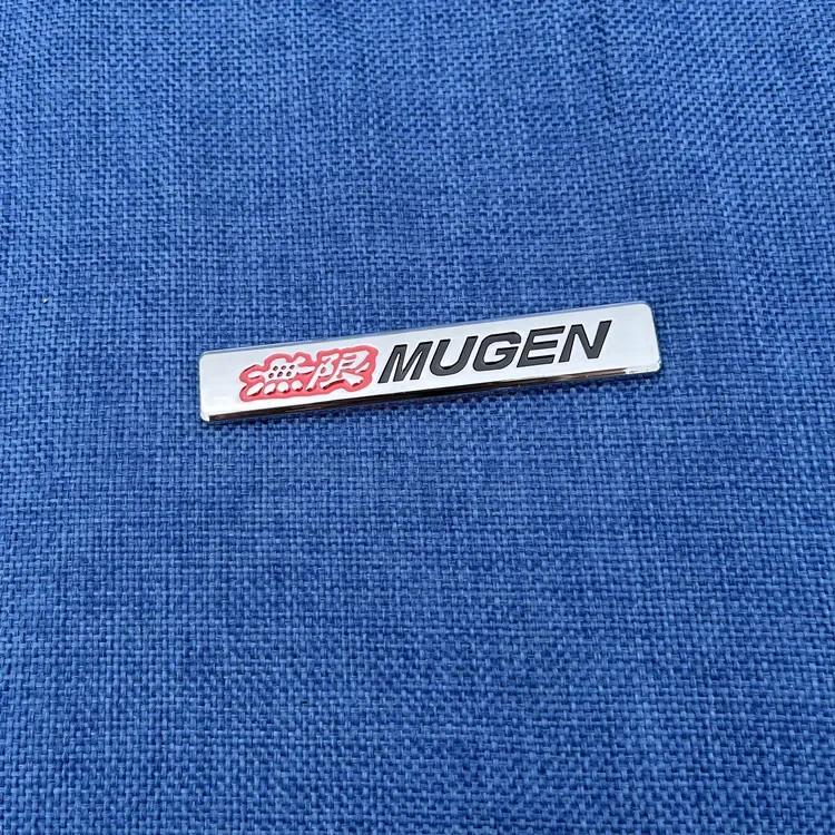 3D Metal Car Sticker Mugen Logo Fender Rear Trunk emblem Badge Sticker for MUGEN POWER Fit Civic Type R Accessories