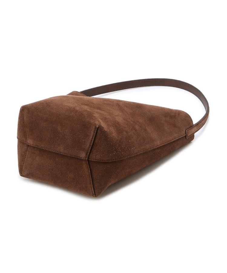 Athe Vanessabruno [Panier] Dark Brown Suede Panier Bucket Bag S Aaba5F206W3