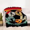 1pc Soccer Players Outdoor Blanket Lightweight Flannel, Soft & Warm, All-Season Use for Sofa, Outdoor, Camping, Living Room, Office087
