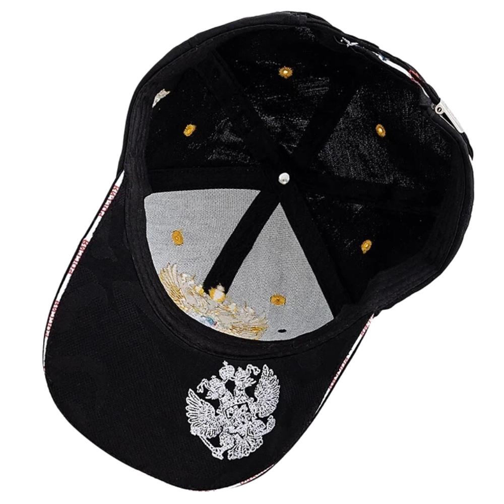 Unisex Caps Russian Double-Headed Eagle Flag Emblem Embroidery Baseball Cap For Men Women Casual Outdoor Sports Hat Cap