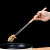 Палочки для еды из нержавеющей стали Длинные палочки для еды Лапша, жареная во фритюре Китайские палочки для еды Многоразовые металлические палочки для еды Посуда