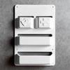 RV Storage Box Multi-Compartment Door Organizer for RV Doors No Drilling Installation Waterproof Scratch-Resistant RV Interior Storage