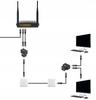 Adapter Lanberg złączka sieciowa spliter RJ-45 - RJ-45 X2 ekranowany