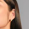 Xiaomi Huitan Delicate Imitation Pearl Women Hoop Earrings for Wedding Luxury Hollow Accessories Aesthetic Party Trendy Jewelry with CZ