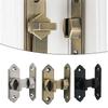 Door Lock Left And Right Latch Bolt 90 Degree Sliding Door Latch Lock Toggle Latch Cabinet Closet Right Angle Lock Hardware