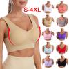 Seamless Bra with Pads Plus Size Bras for Women Active Bra Wireless Brassiere Push Up Big Size Vest