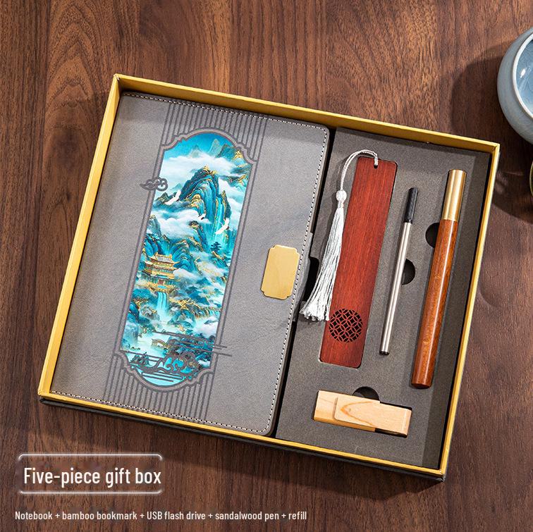 Подарочный набор из креативных деловых блокнотов 2025 года с магнитной застежкой