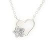 [K2590] - Silver Necklace 'Love' Silver White (rhodium-plated) - 11x9 Mm
