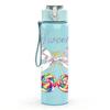 1PC Sweetie Bow Ribbon Decor Print 750ml Color Plastic Sports Water Bottle Leakproof Flip Straw Lid Suitable for Sports Office Home Use