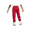 Jordan Трикотажные спортивные штаны на флисовой подкладке с манжетами и принтом логотипа, детские штаны, красные CT5388-687