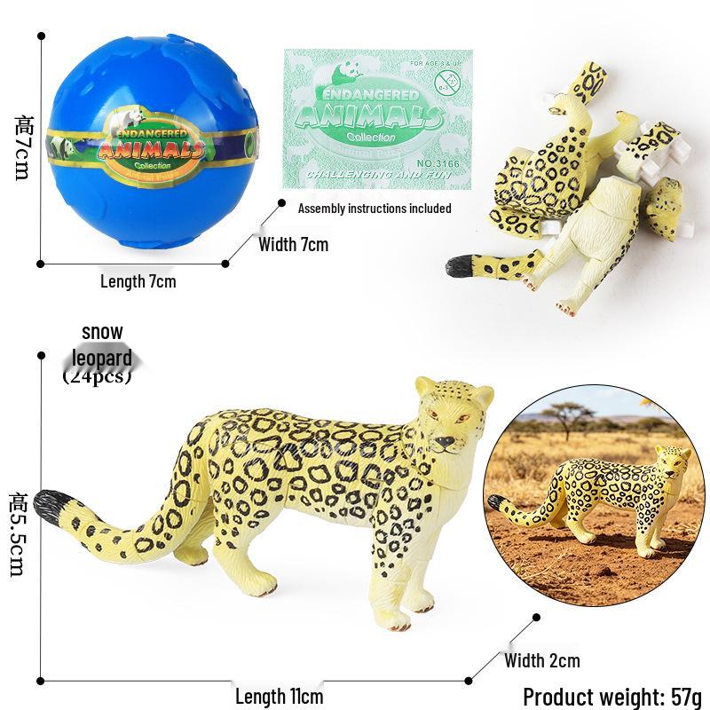 4D Stereo DIY Animal Model Kit: Eagle, Scorpion, Gecko, Rattlesnake, Spider, Lizard, Squirrel, Hedgehog