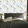 Summer wallpaper white, turquoise and celadon for living room and bedroom 50x1000
