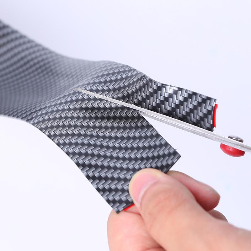 1M углеродное волокно резиновые наклейки для стайлинга автомобилей протекторы порогов товары аксессуары карбоновые пороги для автомобилей аксессуары