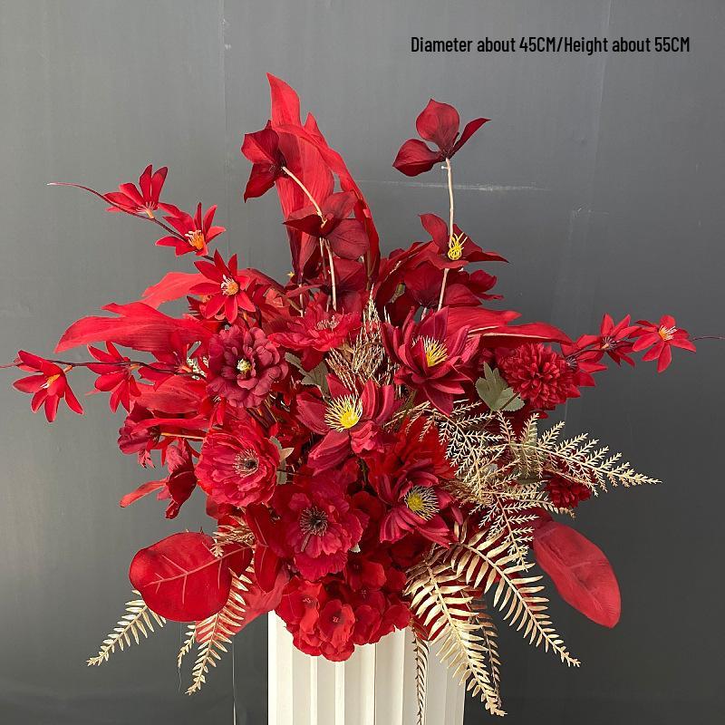 Искусственный Цветочный Декор для Свадебного Места Проведения: для Дорожки, Сцены и Банкетного Зала