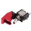 12V 20A Racing Car Red Cover LED Light SPST Toggle Rocker Ignition Switch Control On Off
