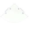 Étagère d'angle - vidaXL - Verre transparent - 45x45 cm - 8 mm d'épaisseur - Facile à installer