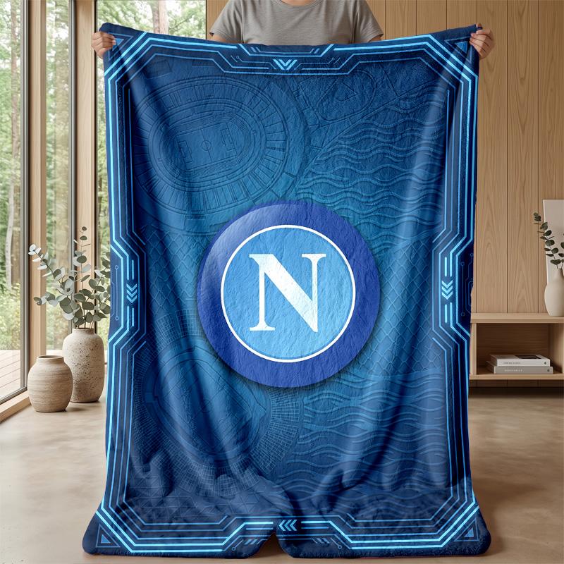 Napoli FC Soft Flannel Fleece Blanket Lightweight Cozy Warm Throw Blanket For Sofa Bed Home Decor