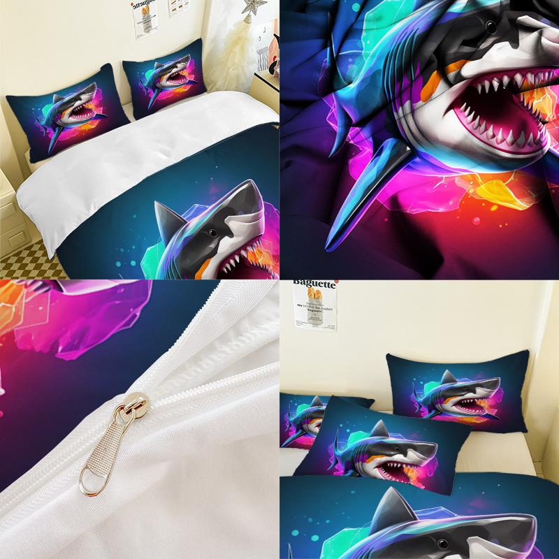 Модная технология печати, 3D цифровая печать, постельное белье, пододеяльники, наволочки, комплекты из трех предметов