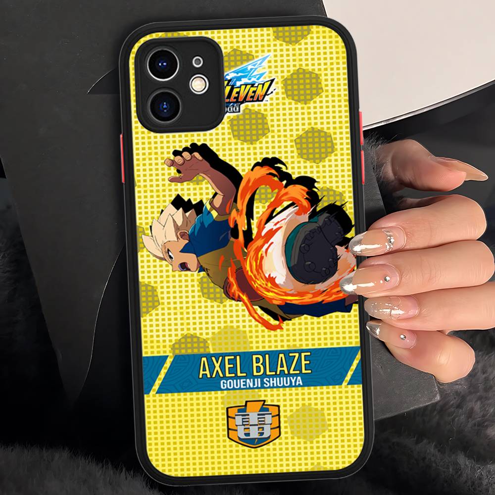 Axel Blaze Firestorm Inazuma Eleven Phone Case For IPhone 16e 16 15 14 13 12 11 Pro Max X XS Max Plus Matte Clear