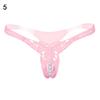 Hot Sexy Faux Pearl String Massage Open Crotch Underwear Briefs Lady G-String
