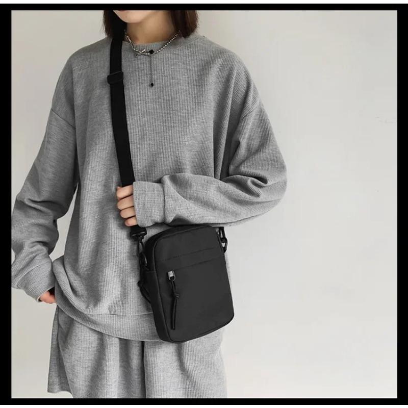 Холщовая женская сумка через плечо Trend Oxford сумка через плечо Корейская однотонная студенческая сумка для телефона Простые сумки-шопперы Кошелек