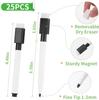 50-200 Pcs Black Magnetic Dry Erase Markers with Eraser Cap, White Board Mini Dry erase Markers Bulk, for Office School Supplies