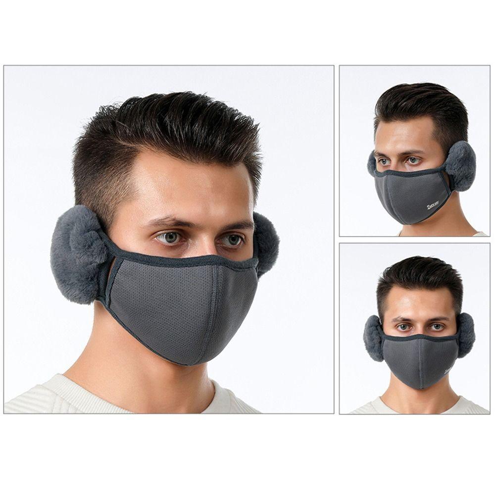 Female Windproof Cold-proof Ear Warmer Mouth Cover Earmuffs Outdoor Mask